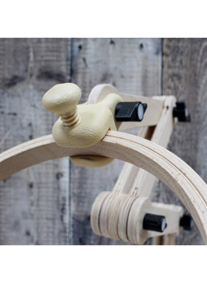 Nurge Adjustable Embroidery Floor Stand, Cross Stitch Hoop Stand, Embroidery Hoop Holder. Hand Polished Natural Wood (190-5 Embroidery Stand) - Image 5